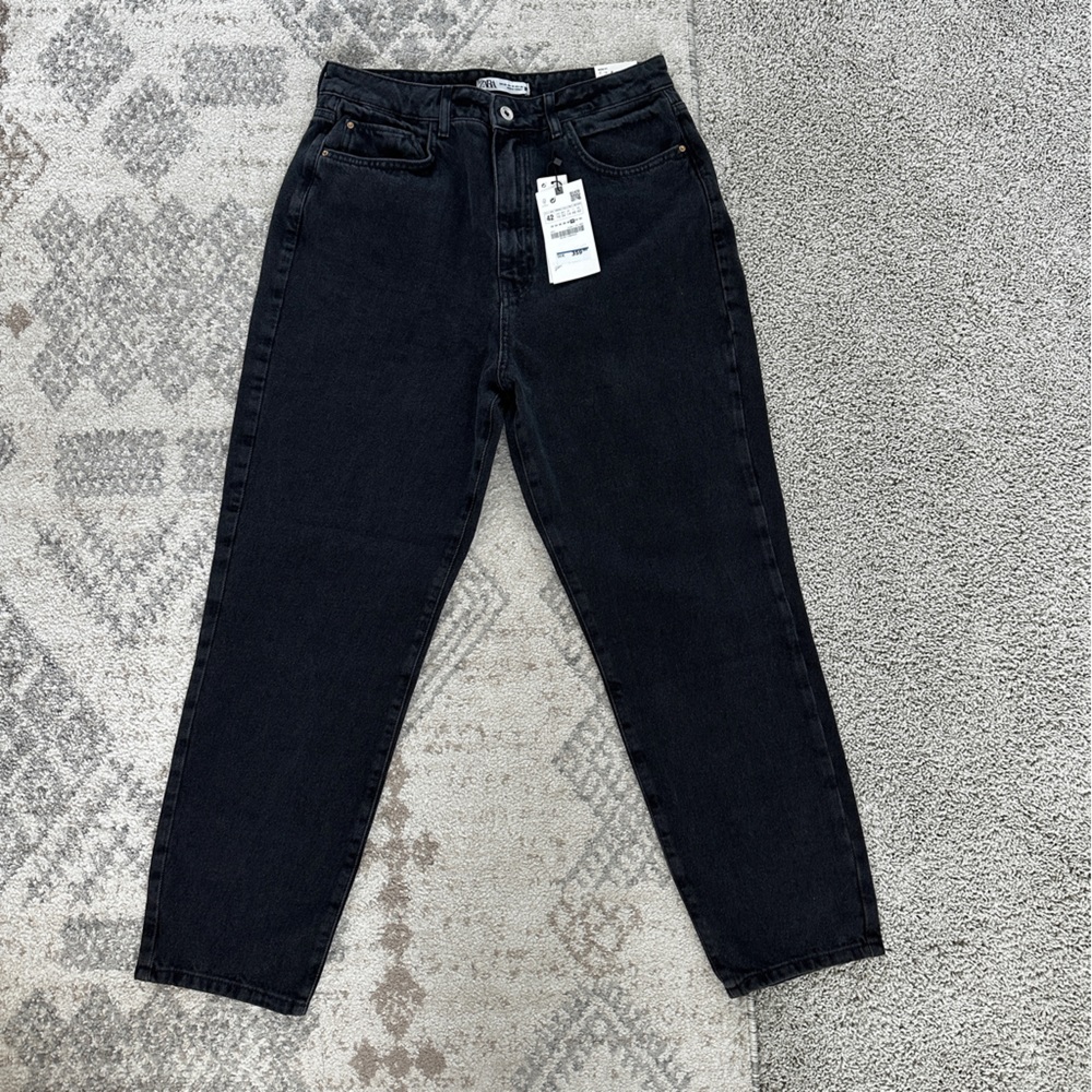 ZARA - washed black denim US 10